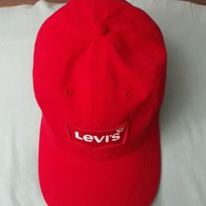 Red Levi's hat